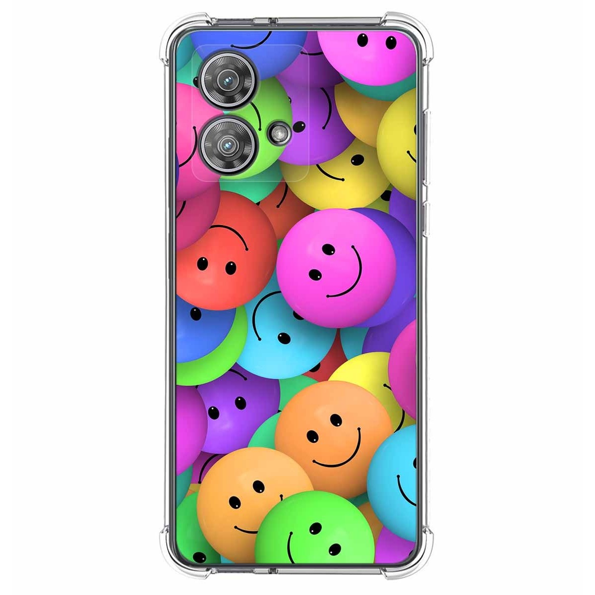 Funda Silicona Antigolpes para Motorola Edge 40 Neo 5G diseño Smile Dibujos