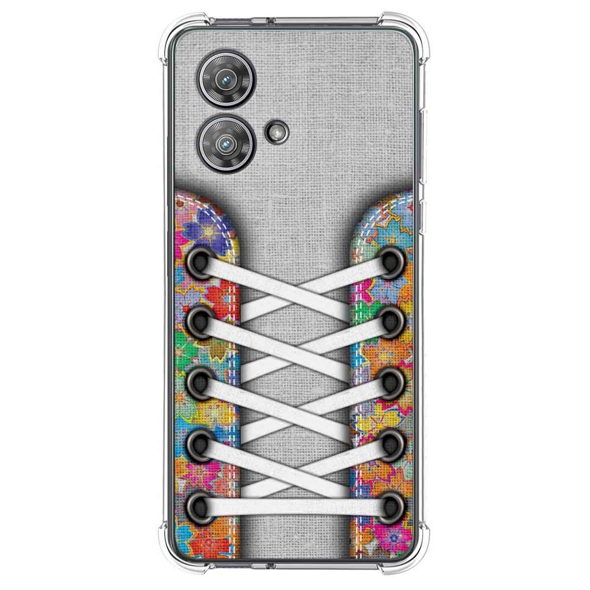 Funda Silicona Antigolpes para Motorola Edge 40 Neo 5G diseño Zapatillas 04 Dibujos