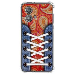 Funda Silicona Antigolpes para Motorola Edge 40 Neo 5G diseño Zapatillas 10 Dibujos