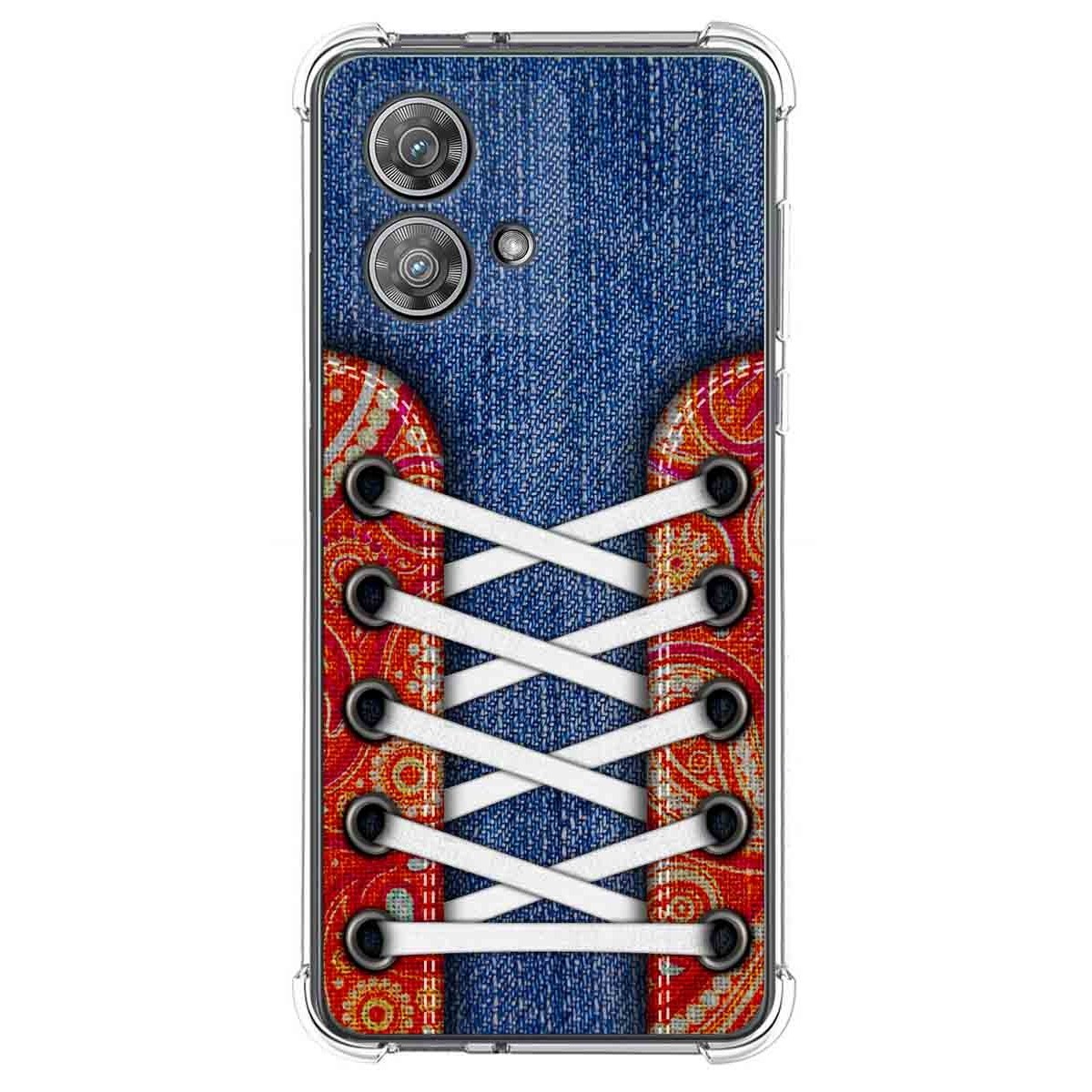 Funda Silicona Antigolpes para Motorola Edge 40 Neo 5G diseño Zapatillas 11 Dibujos