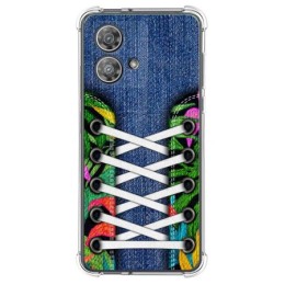 Funda Silicona Antigolpes para Motorola Edge 40 Neo 5G diseño Zapatillas 13 Dibujos