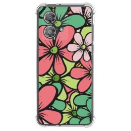 Funda Silicona Antigolpes para Motorola Edge 40 Neo 5G diseño Flores 02 Dibujos