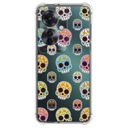 Funda Silicona Antigolpes para Oppo Reno 11F 5G diseño Catrina Dibujos