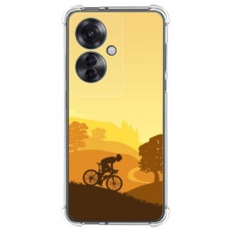 Funda Silicona Antigolpes para Oppo Reno 11F 5G diseño Ciclista Dibujos