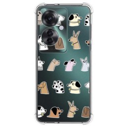 Funda Silicona Antigolpes para Oppo Reno 11F 5G diseño Perros Dibujos