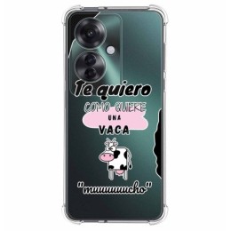 Funda Silicona Antigolpes para Oppo Reno 11F 5G diseño Vaca Dibujos