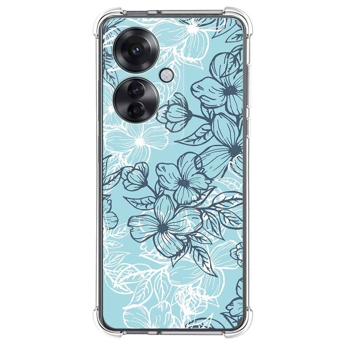 Funda Silicona Antigolpes para Oppo Reno 11F 5G diseño Flores 03 Dibujos