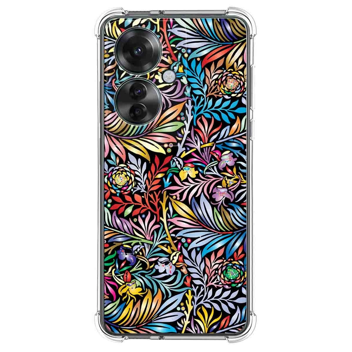 Funda Silicona Antigolpes para Oppo Reno 11F 5G diseño Flores 04 Dibujos