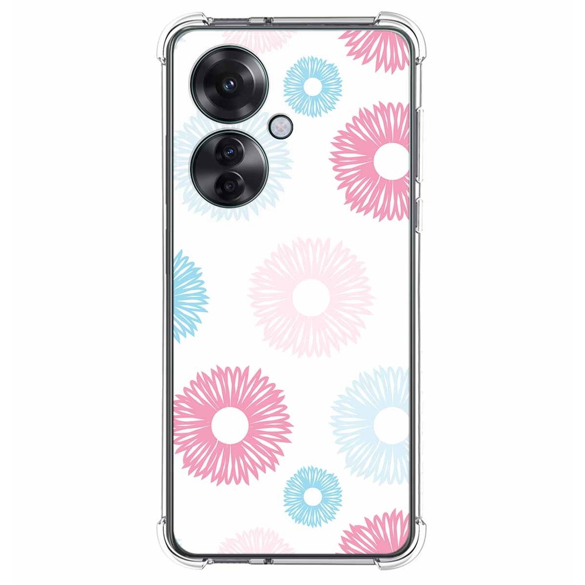 Funda Silicona Antigolpes para Oppo Reno 11F 5G diseño Flores 06 Dibujos