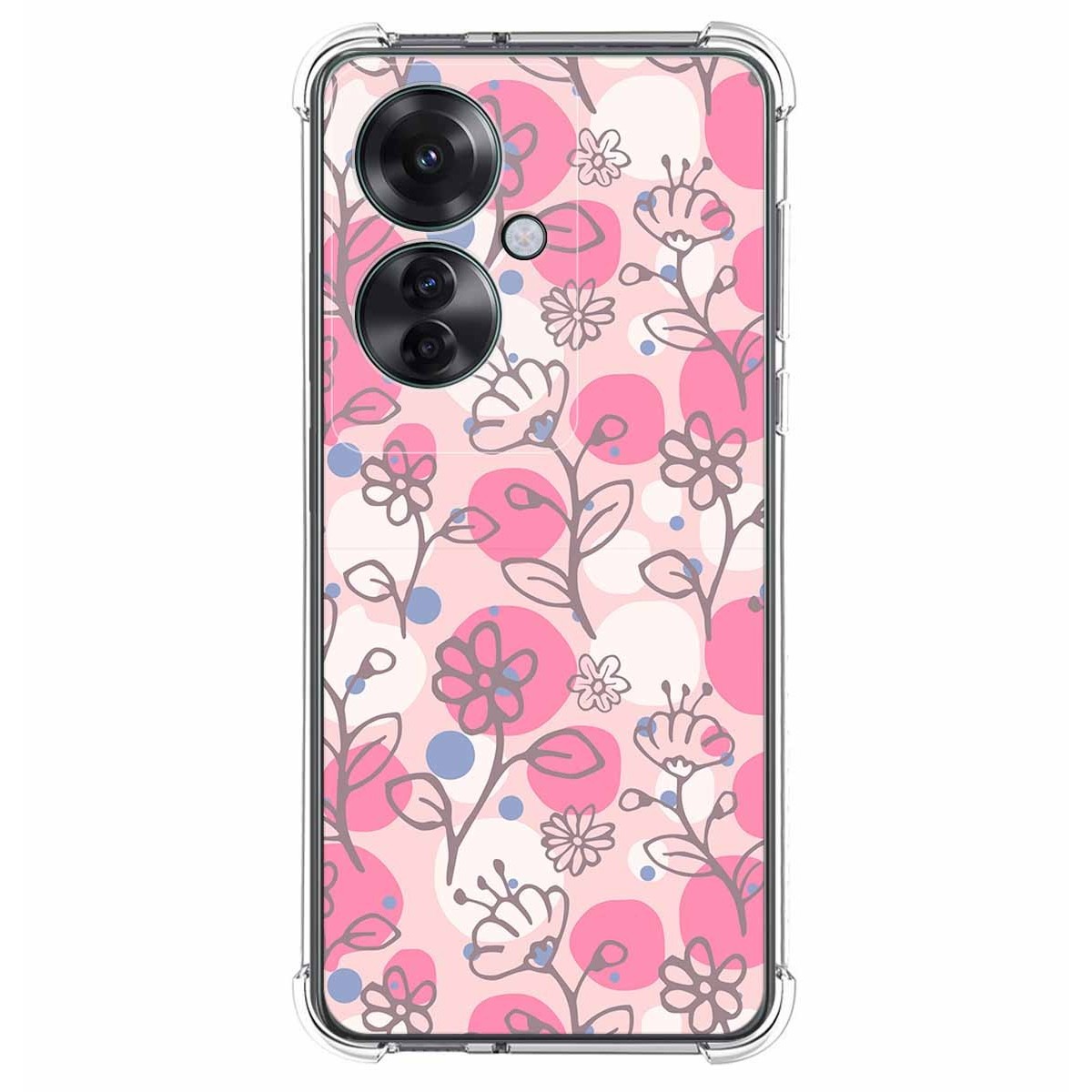 Funda Silicona Antigolpes para Oppo Reno 11F 5G diseño Flores 07 Dibujos