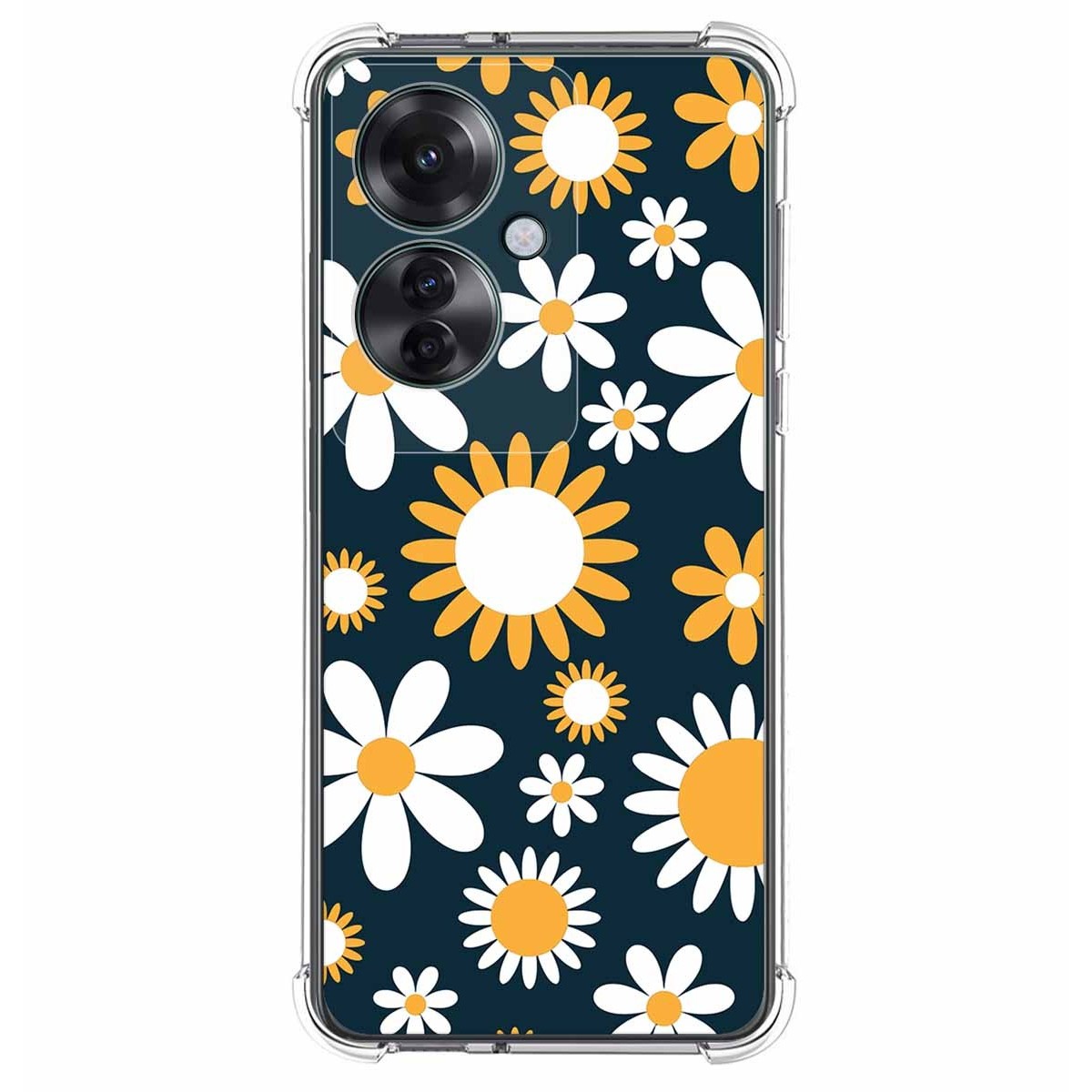 Funda Silicona Antigolpes para Oppo Reno 11F 5G diseño Flores 08 Dibujos