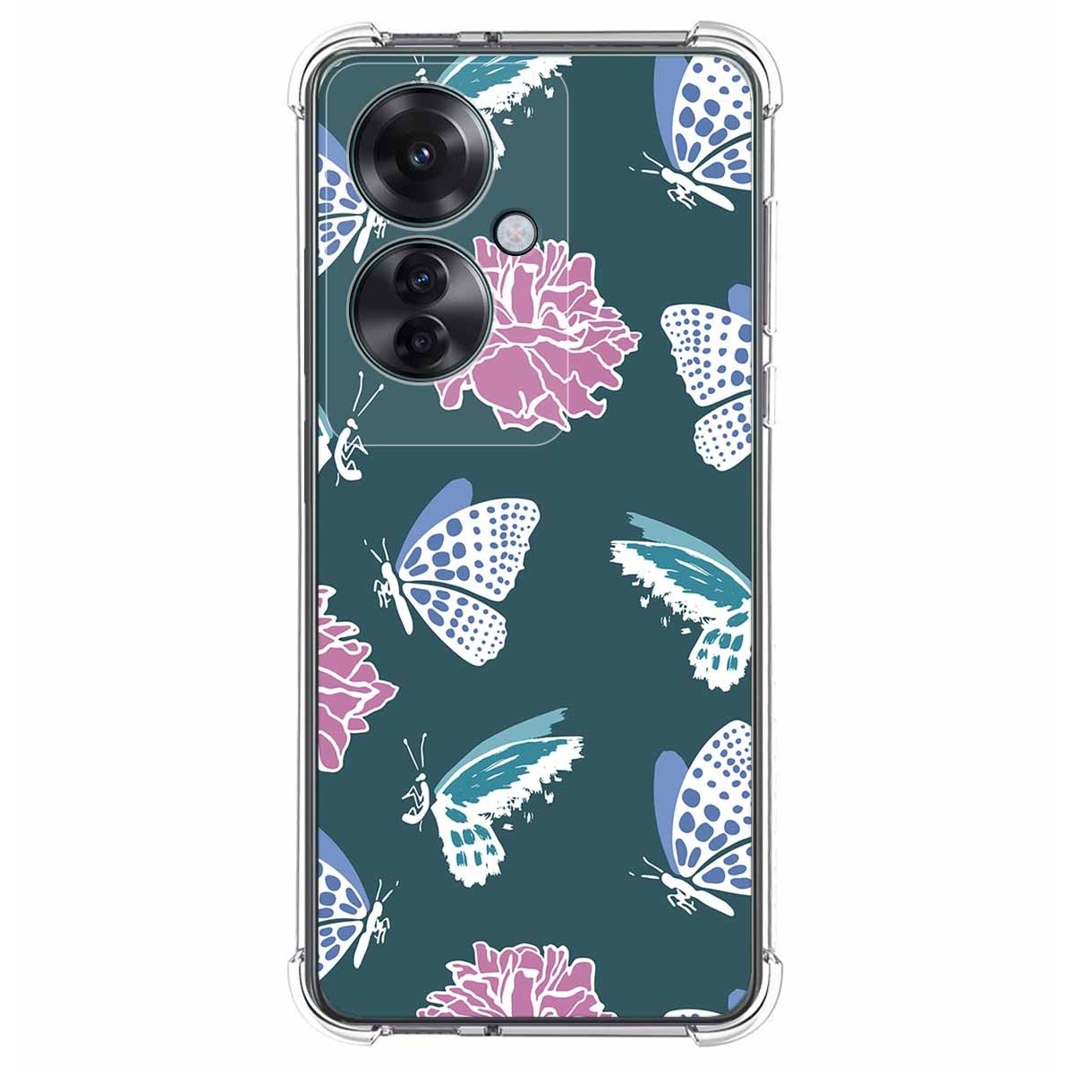 Funda Silicona Antigolpes para Oppo Reno 11F 5G diseño Flores 10 Dibujos