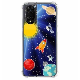 Funda Silicona Antigolpes para TCL 505 diseño Espacio Dibujos