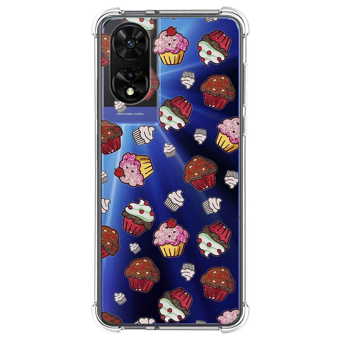 Funda Silicona Antigolpes para TCL 505 diseño Muffins Dibujos