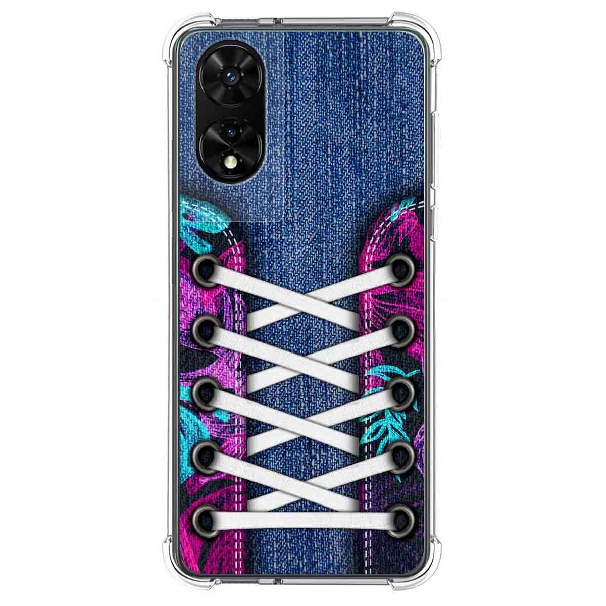 Funda Silicona Antigolpes para TCL 505 diseño Zapatillas 06 Dibujos