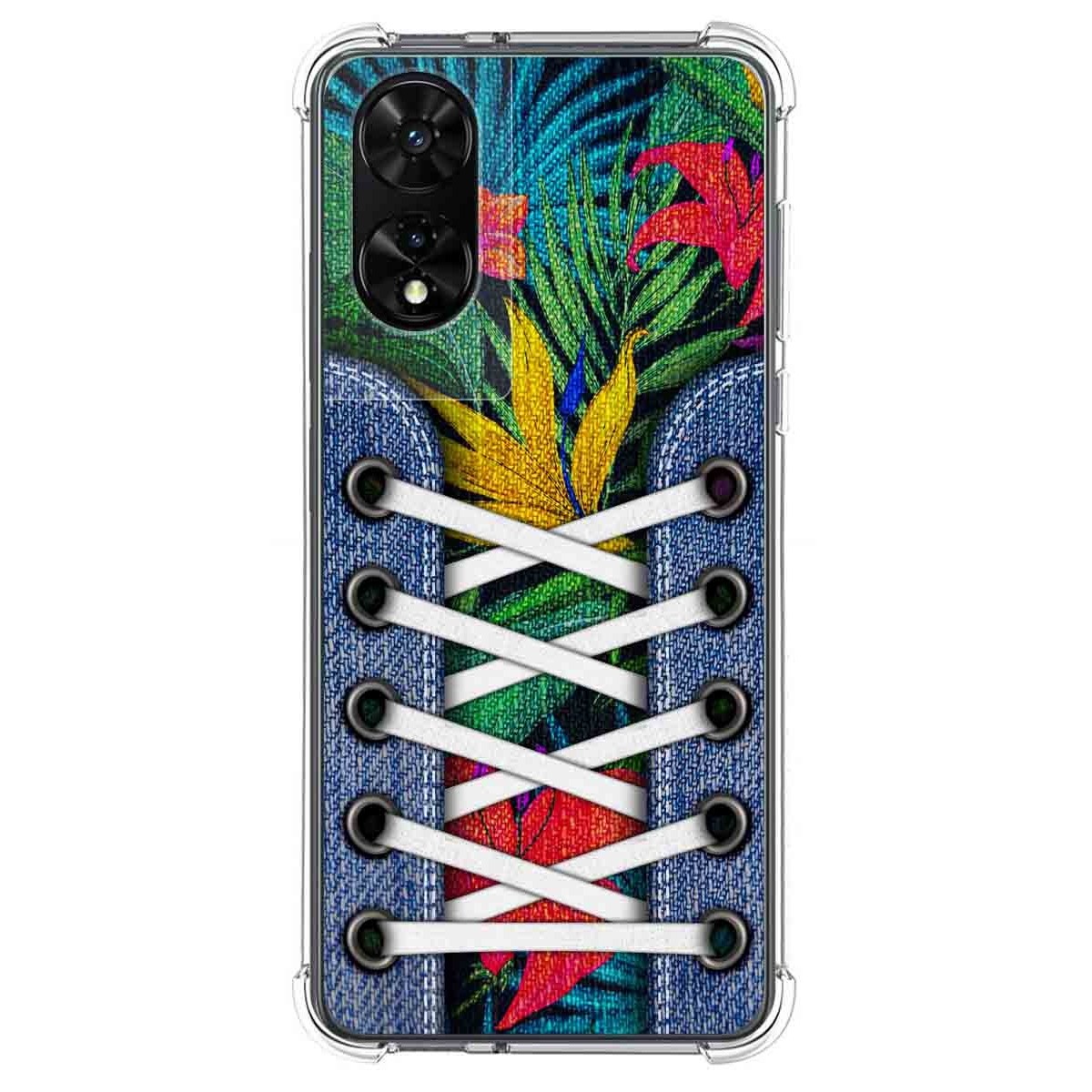 Funda Silicona Antigolpes para TCL 505 diseño Zapatillas 12 Dibujos