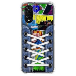 Funda Silicona Antigolpes para TCL 505 diseño Zapatillas 14 Dibujos