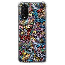 Funda Silicona Antigolpes para TCL 505 diseño Flores 04 Dibujos