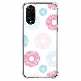 Funda Silicona Antigolpes para TCL 505 diseño Flores 06 Dibujos