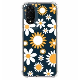 Funda Silicona Antigolpes para TCL 505 diseño Flores 08 Dibujos