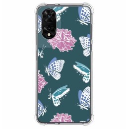 Funda Silicona Antigolpes para TCL 505 diseño Flores 10 Dibujos