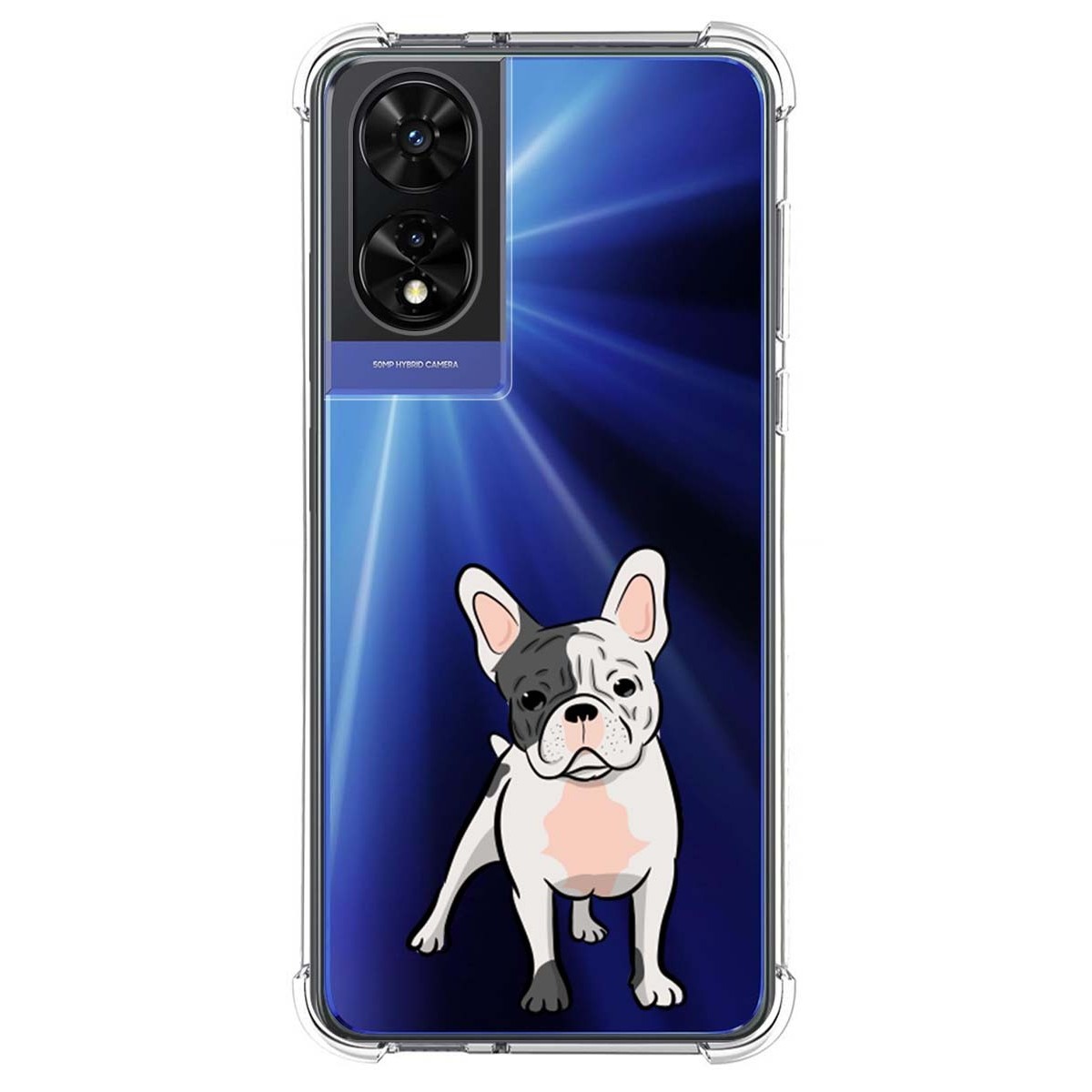 Funda Silicona Antigolpes para TCL 505 diseño Perros 06 Dibujos