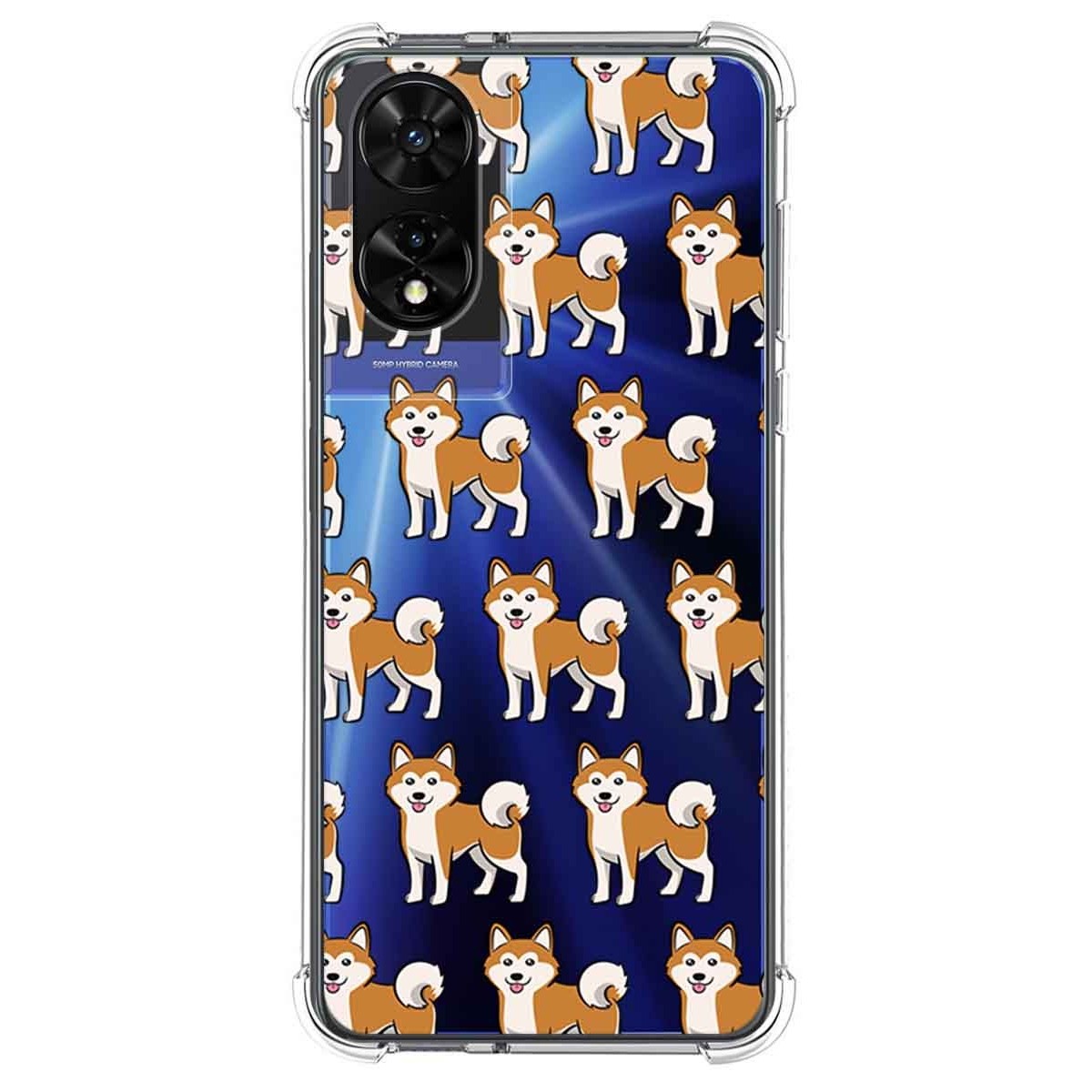 Funda Silicona Antigolpes para TCL 505 diseño Perros 08 Dibujos