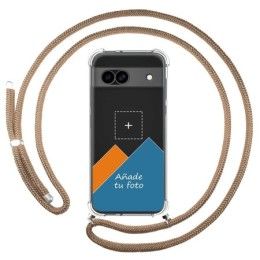 Personaliza tu Funda Colgante Transparente para Google Pixel 8a 5G con Cordon Camel Dibujo Personalizada