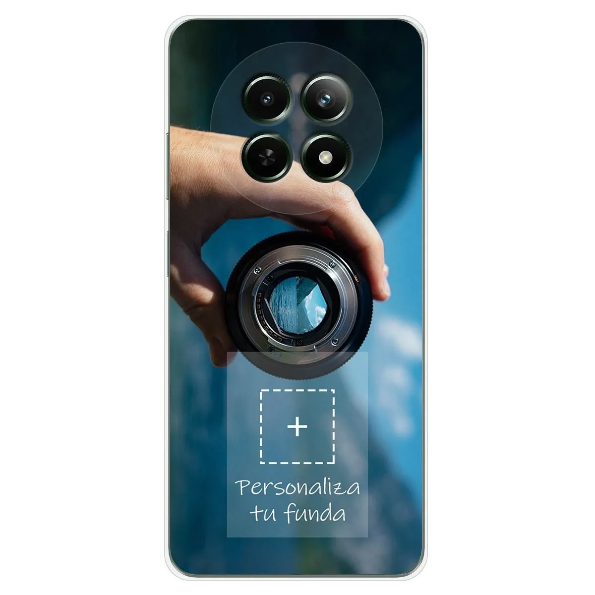 Personaliza tu Funda Silicona Gel Tpu Transparente con tu Fotografia para Realme 12 5G / 12x 5G Dibujo Personalizada