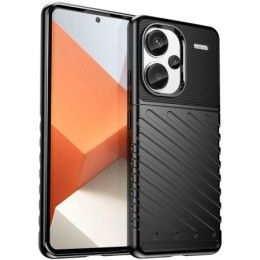 Funda Gel Flexible Thunder Armor para Xiaomi Redmi Note 13 Pro+ Plus 5G color Negra