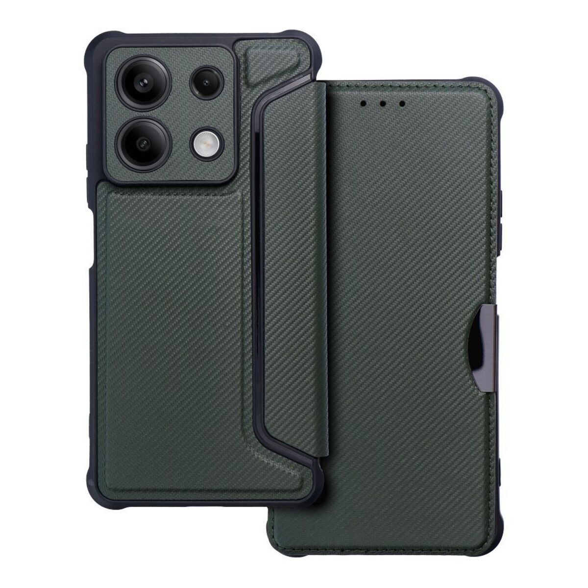 Funda Libro Magnética Antigolpes para Xiaomi Redmi Note 13 5G color Verde