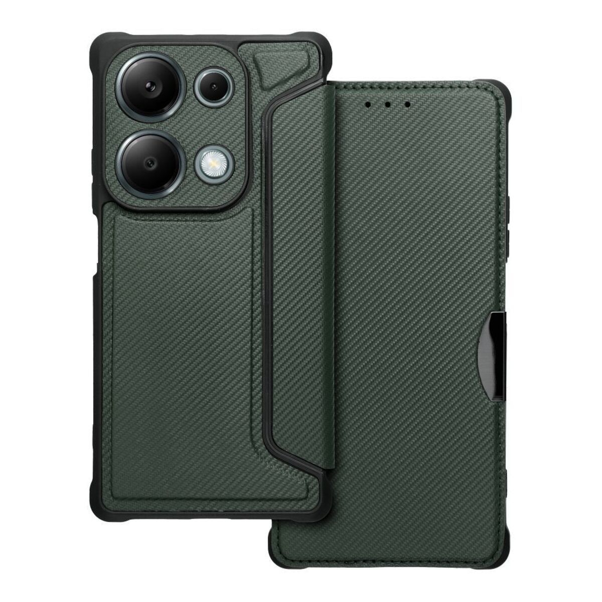 Funda Libro Magnética Antigolpes para Xiaomi Redmi Note 13 Pro 4G color Verde