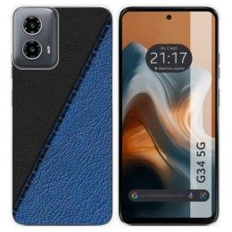 Funda Silicona para Motorola Moto G34 5G diseño Cuero 02 Dibujos