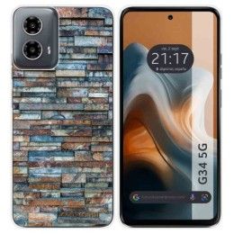 Funda Silicona para Motorola Moto G34 5G diseño Ladrillo 05 Dibujos