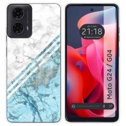 Funda Silicona para Motorola Moto G04 / G24 diseño Mármol 02 Dibujos