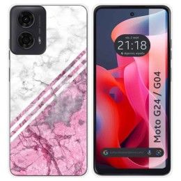 Funda Silicona para Motorola Moto G04 / G24 diseño Mármol 03 Dibujos