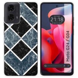 Funda Silicona para Motorola Moto G04 / G24 diseño Mármol 06 Dibujos