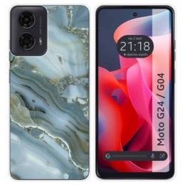 Funda Silicona para Motorola Moto G04 / G24 diseño Mármol 09 Dibujos