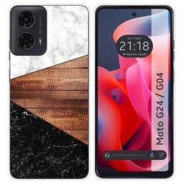 Funda Silicona para Motorola Moto G04 / G24 diseño Mármol 11 Dibujos