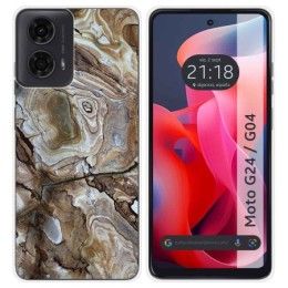 Funda Silicona para Motorola Moto G04 / G24 diseño Mármol 14 Dibujos