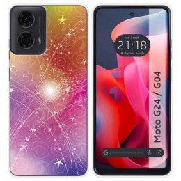 Funda Silicona para Motorola Moto G04 / G24 diseño Abstracto Dibujos