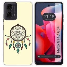 Funda Silicona para Motorola Moto G04 / G24 diseño Atrapasueños Dibujos