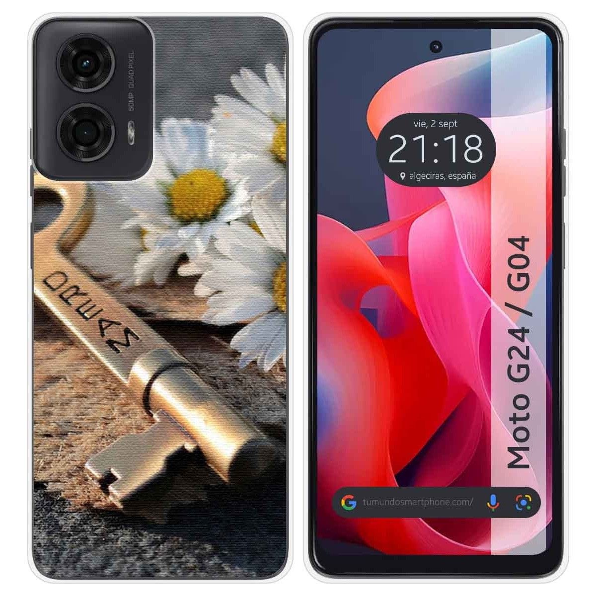 Funda Silicona para Motorola Moto G04 / G24 diseño Dream Dibujos