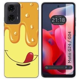 Funda Silicona para Motorola Moto G04 / G24 diseño Helado Vainilla Dibujos