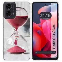 Funda Silicona para Motorola Moto G04 / G24 diseño Reloj Dibujos