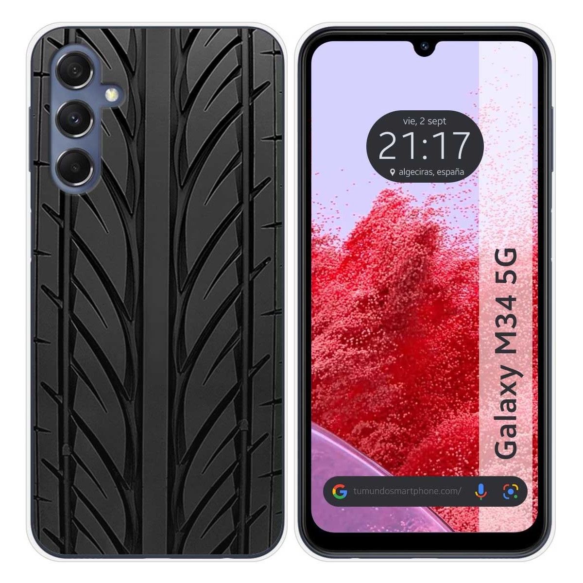 Funda Silicona para Samsung Galaxy M34 5G diseño Neumatico Dibujos