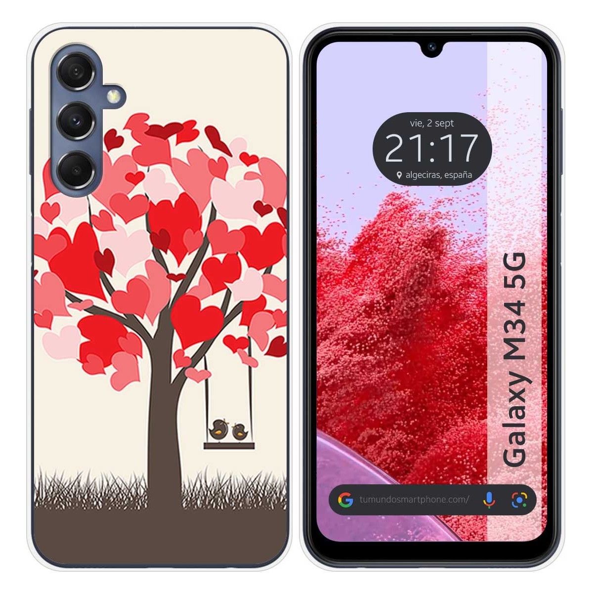 Funda Silicona para Samsung Galaxy M34 5G diseño Pajaritos Dibujos