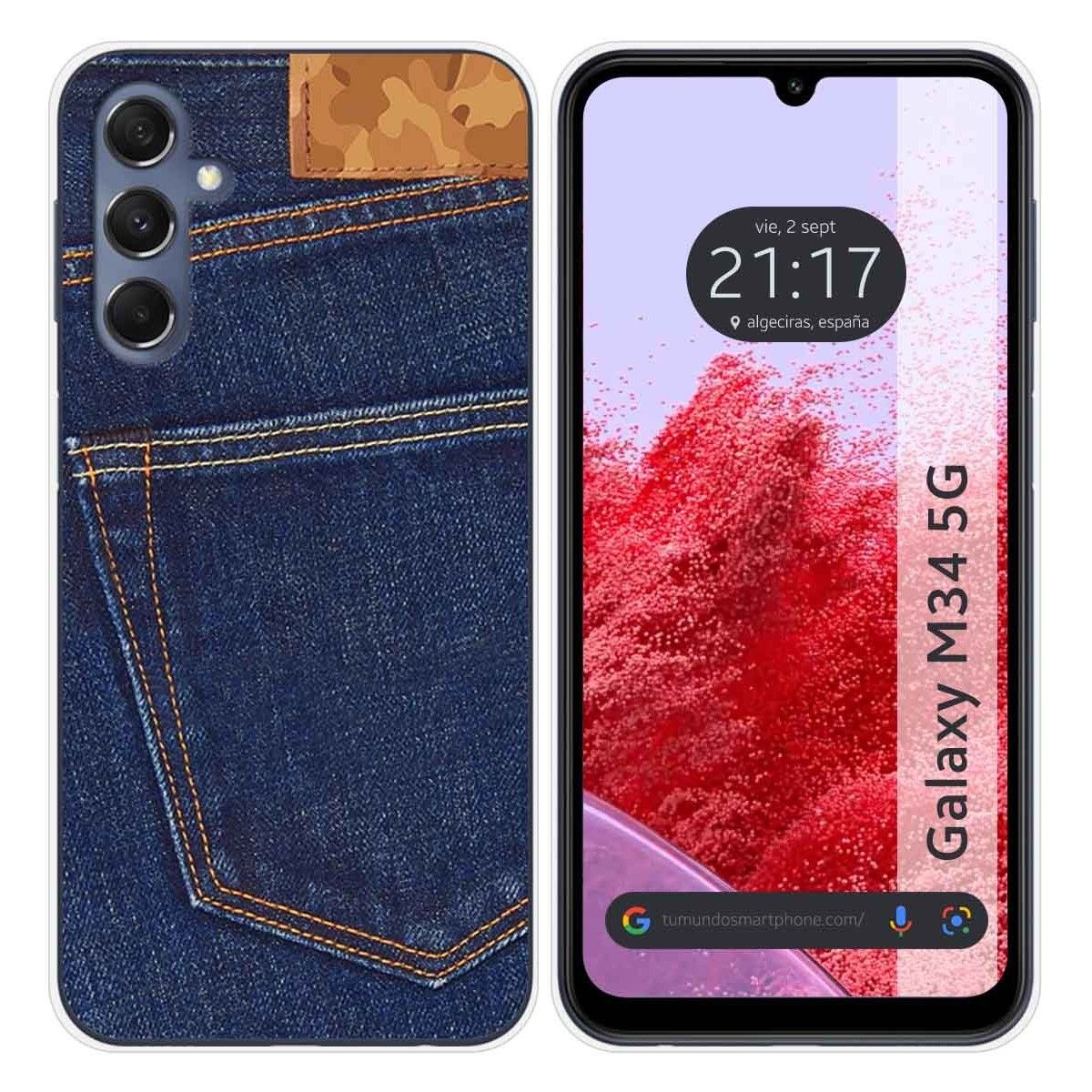 Funda Silicona para Samsung Galaxy M34 5G diseño Vaquero Dibujos