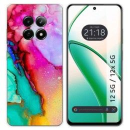 Funda Silicona para Realme 12 5G / 12x 5G diseño Mármol 15 Dibujos