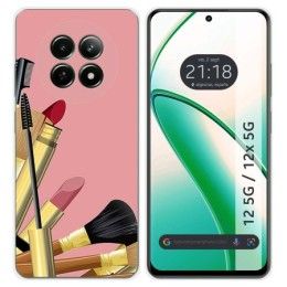 Funda Silicona para Realme 12 5G / 12x 5G diseño Brochas Dibujos